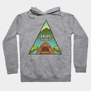 enjoy paradise triangle Hoodie